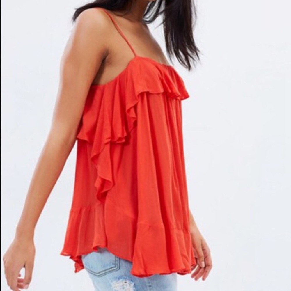 SOLD π Free People Boho Ruffle Top - Picture 3 of 8